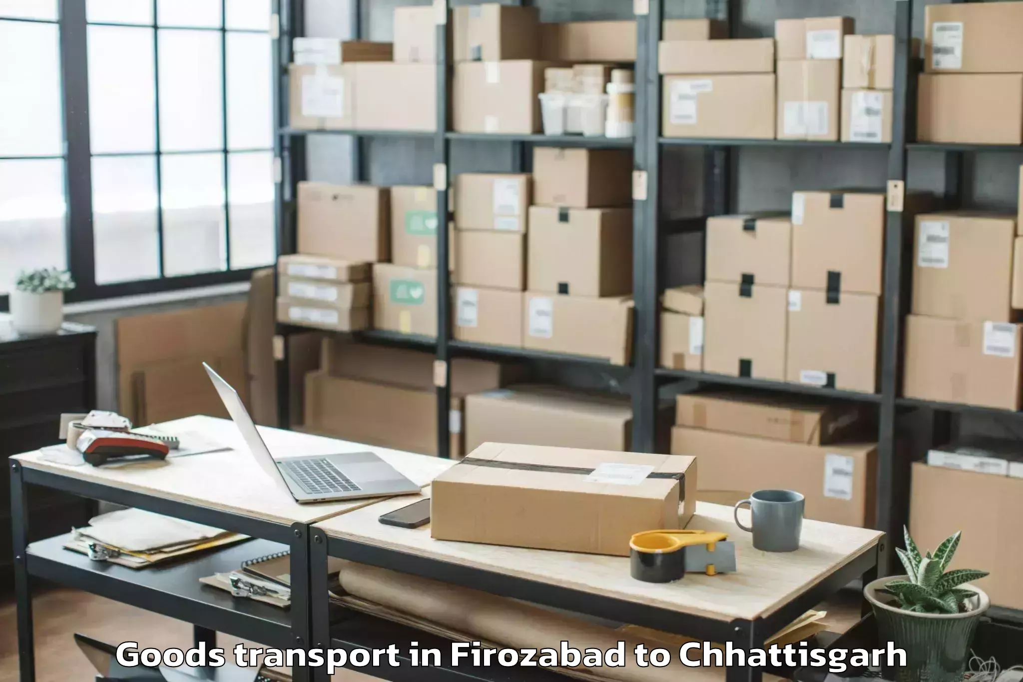 Affordable Firozabad to Chirmiri Goods Transport